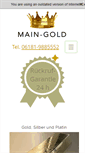 Mobile Screenshot of main-gold.de