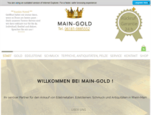 Tablet Screenshot of main-gold.de